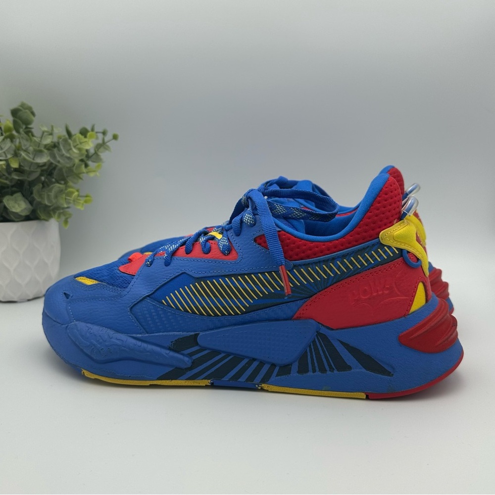 Puma Men’s Justice League X RsZ Superman Blue Synthetic Sneakers Shoes Size 10 - Picture 3 of 13